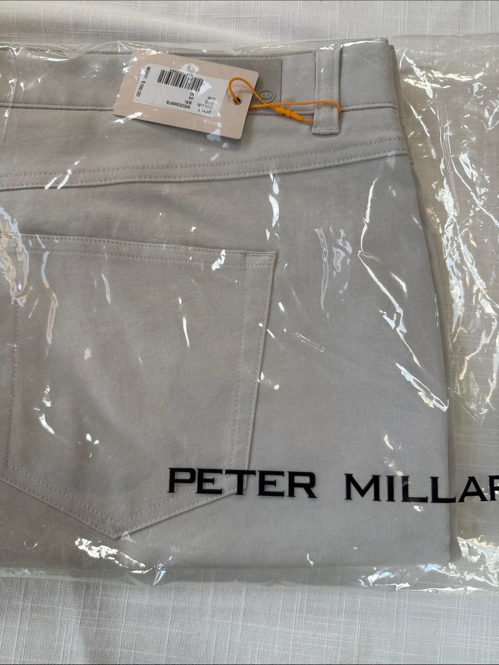 Peter Millar Men’s Light Silver-Gray Slim Jeans